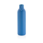 Botella de acero inoxidable de gran capacidad térmica 1L Avira Avior color azul vista con caja