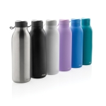 Botella térmica sin BPA con asa de transporte 500ml Avira Avior color plateado