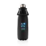 Botellas térmicas grandes con asa de transporte 1,5L Eco Handle color negro vista de impresión