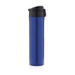 Termo de acero inoxidable con tapa de cierre seguro 450ml Exclusive color azul quinta vista
