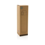 Termo de acero inoxidable con tapa de cierre seguro 450ml Exclusive color azul segunda vista con caja