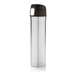 Termo de acero inoxidable con tapa de cierre seguro 450ml Exclusive color plateado