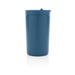 Taza termo de materiales reciclados con cierre antigoteo 300ml Vaccum color azul tercera vista