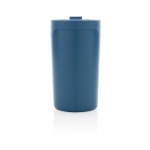 Taza termo de materiales reciclados con cierre antigoteo 300ml Vaccum color azul cuarta vista