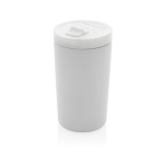Taza termo de materiales reciclados con cierre antigoteo 300ml Vaccum color blanco