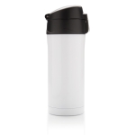 Termo reciclado de acero inoxidable con cierre seguro 300ml Eco Roiboos color blanco tercera vista