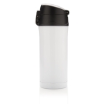 Termo reciclado de acero inoxidable con cierre seguro 300ml Eco Roiboos color blanco quinta vista