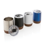 Vaso termo compacto con base de corcho 180ml Eco Cork Small color negro vista general