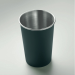 Vaso reutilizable de acero inoxidable reciclado con capacidad 350ml color azul marino