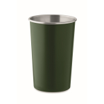 Vaso personalizado reutilizable de acero inoxidable reciclado 300ml color verde oscuro