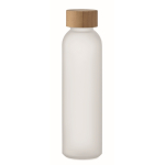 Botella de cristal personalizada de color 500ml Crystal Resistant color blanco transparente