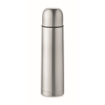 Termos con logo antifugas de acero inoxidable reciclado plateado 500ml color plateado mate