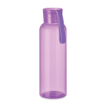 Botella de tritán en variados colores con asa de silicona 500ml color violeta transparente