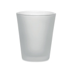 Vaso de chupito con revestimiento para impresión a todo color 44ml color blanco transparente