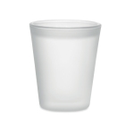 Vaso de chupito con revestimiento para impresión a todo color 44ml color blanco transparente sexta vista