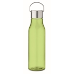 Botella reciclada RPET antifugas de colores llamativos 600ml color verde lima transparente