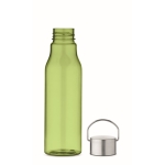 Botella reciclada RPET antifugas de colores llamativos 600ml color verde lima transparente tercera vista