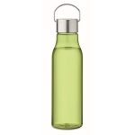Botella reciclada RPET antifugas de colores llamativos 600ml color verde lima transparente sexta vista