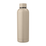 Botella térmica personalizada de acero reciclado acabado mate 500ml color beige segunda vista