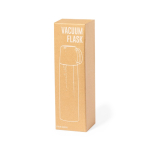 Termo de acero inoxidable 500ml y tapa con función de taza 130ml vista con caja