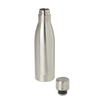 Botella térmica de acero inoxidable reciclado 500ml color plateado segunda vista