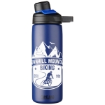 Botella CamelBak® de acero inoxidable con doble pared 600ml color azul marino segunda vista con logo