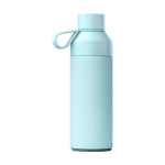 Botella termo de acero y plástico reciclado 500ml Ocean Bottle color azul pastel segunda vista trasera