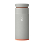 Termo de acero inoxidable y plástico reciclado 350ml Ocean Bottle color gris