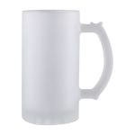 Jarra de cerveza con un acabado de apariencia congelada 500ml color transparente segunda vista