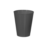 Vaso reutilizable en varios colores con acabado translucido 500ml color negro primera vista