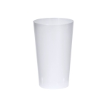 Vaso reutilizable de plástico con acabado translúcido 330ml color transparente primera vista