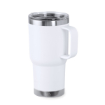 Vaso de doble pared de acero inoxidable con asa rígida 600ml segunda vista