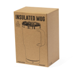 Vaso de doble pared de acero inoxidable con asa rígida 600ml
