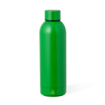 Botella de acero inox reciclado en colores metalizados 500ml color verde primera vista