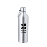 Botella de aluminio reciclado con acabado mate y mosquetón 800ml vista principal