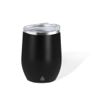 Vaso de acero inox de doble pared reciclado con dosificador 340ml color negro primera vista