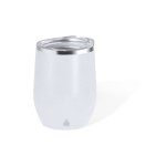 Vaso de acero inox de doble pared reciclado con dosificador 340ml color blanco primera vista