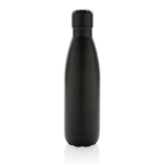 Botella de acero inoxidable reciclado para bebidas frías 500ml color negro segunda vista