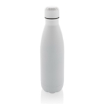 Botella de acero inoxidable reciclado para bebidas frías 500ml color blanco