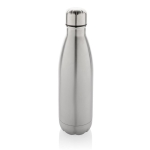 Botella de acero inoxidable reciclado para bebidas frías 500ml color plateado