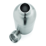 Botella de acero inoxidable reciclado con sistema antifugas 800ml color plateado