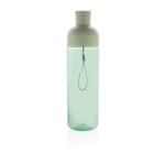 Botella de RPET con tapa desmontable y asa de transporte 600ml color verde tercera vista