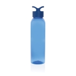 Botella de RPET ideal para el gimnasio con tapón de rosca 650ml color azul segunda vista