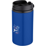 Vaso térmico de acero inoxidable reciclado con tapa giratoria 250ml vista impresión tampografía