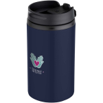Vaso térmico de acero inoxidable reciclado con tapa giratoria 250ml vista impresión tampografía