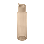 Botella transparente de plástico reciclado con asa en la tapa 650ml segunda vista