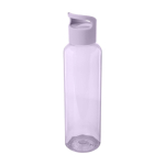 Botella transparente de plástico reciclado con asa en la tapa 650ml segunda vista