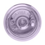 Botella transparente de plástico reciclado con asa en la tapa 650ml tercera vista