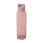 Botella transparente de plástico reciclado con asa en la tapa 650ml segunda vista
