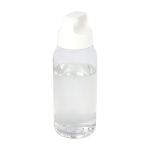 Botella de plástico reciclado para la oficina con asa ancha 500ml color blanco
